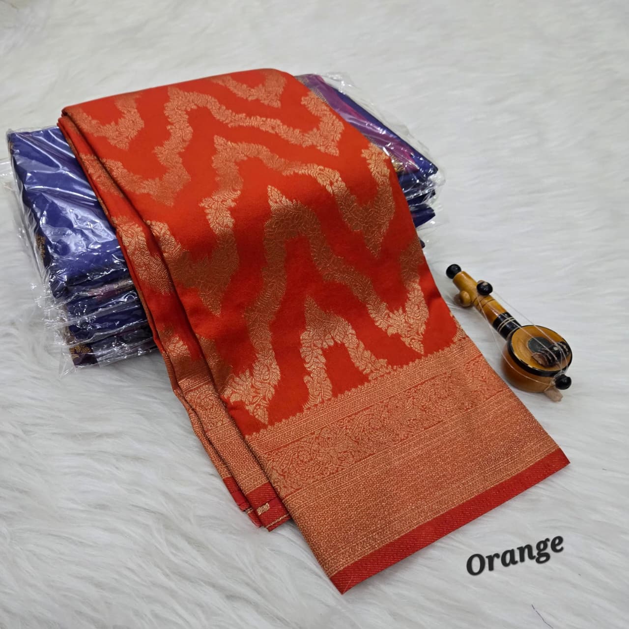 Premium Banarasi Silk Saree with Rich Pallu & Designer Blouse